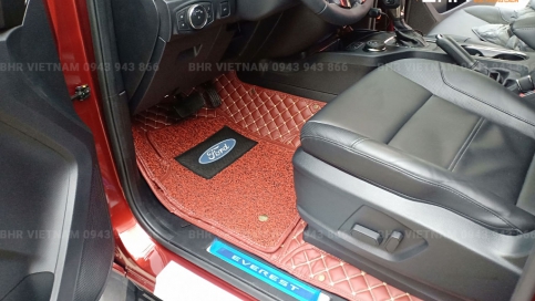 Thảm lót sàn ô tô 5D 6D Ford Everest giá gốc tận xưởng, bảo hành trọn đời
